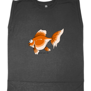 Cheeky Goldfish Ladies Flowy Rolled Cuff Muscle T-Shirt